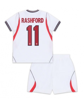 Billige Fotballdrakt England Marcus Rashford #11 Replika Hjemmedraktsett Barn VM 2026 Kortermet (med bukser)